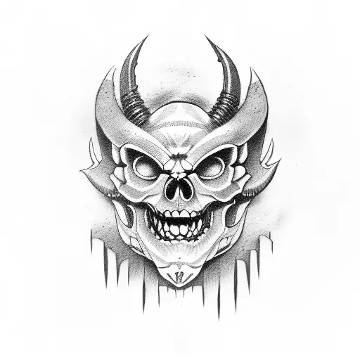 Oni Mask Skull