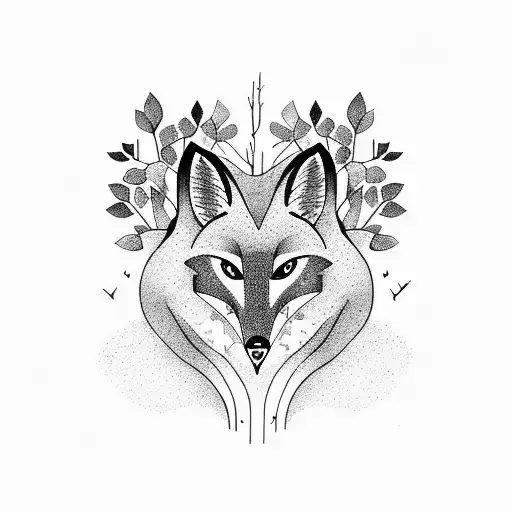 Tecnical Fox With Trees And Woods Inside