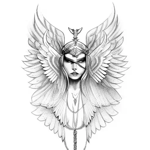 Valkyrie With Wings