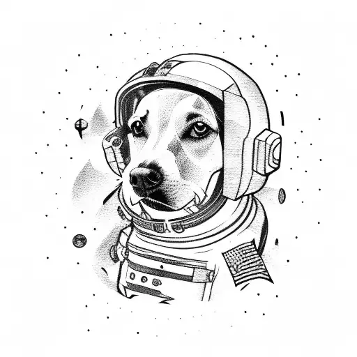 Dog In Space Suit