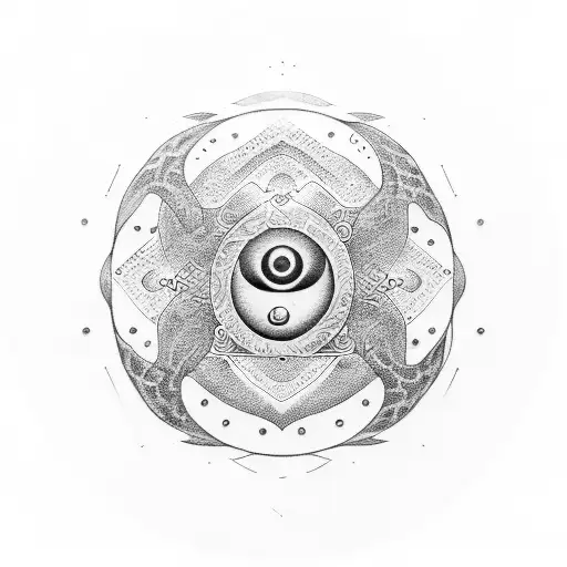 Yin And Yang Fish In A Bowl