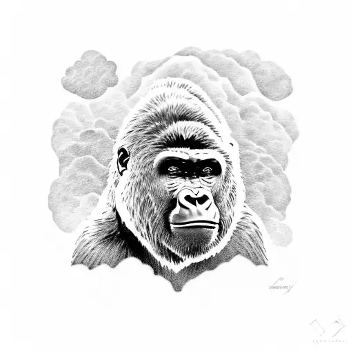 Gorilla Touching The Sky