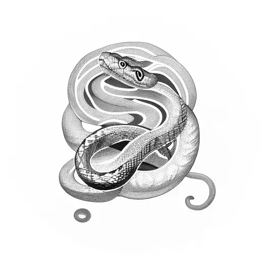 A Snake Slithering Through A Streaming Logo With A V In Its Mnouth