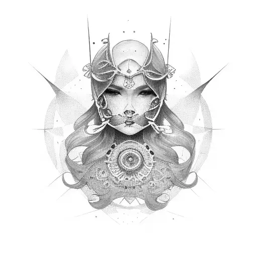 Female Cancer Sign Tatoo