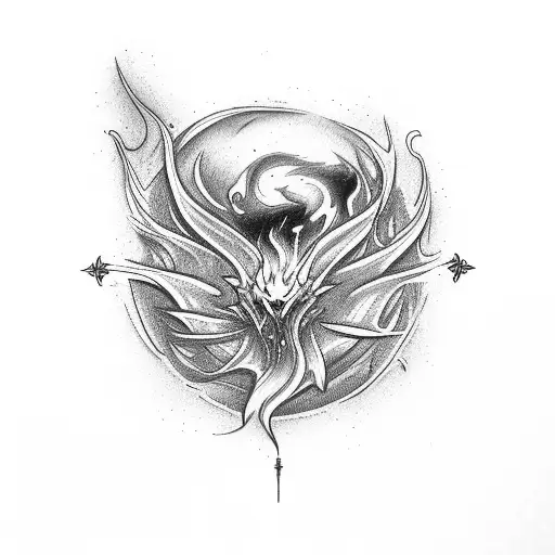 The Word Risk With Flames