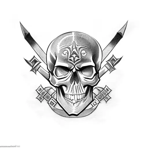 Skull With Crossed Swords