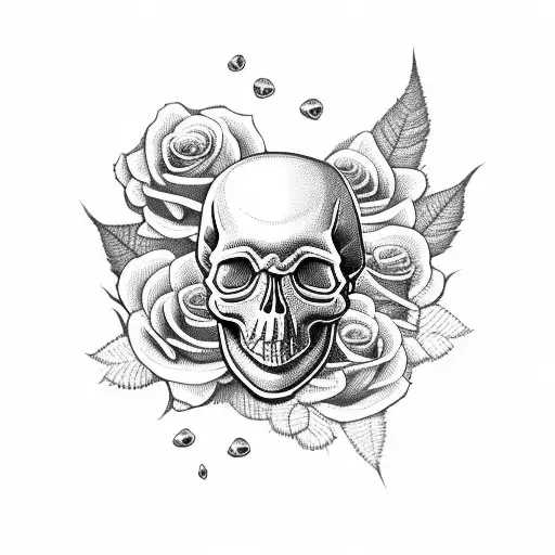 Skull And Roses