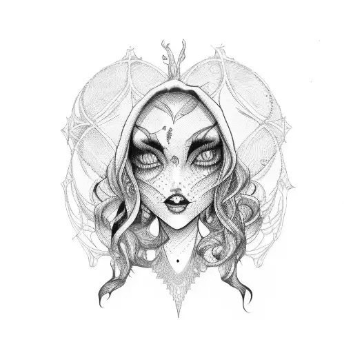 Witch Wearing Fishnets