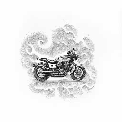 Motorcycle And Guitar