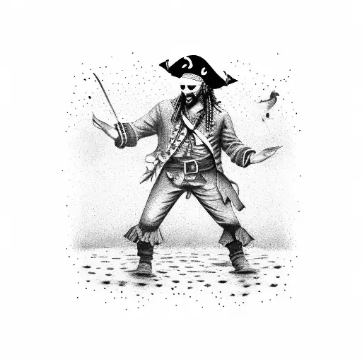 Pirate Dancing In A Puddle