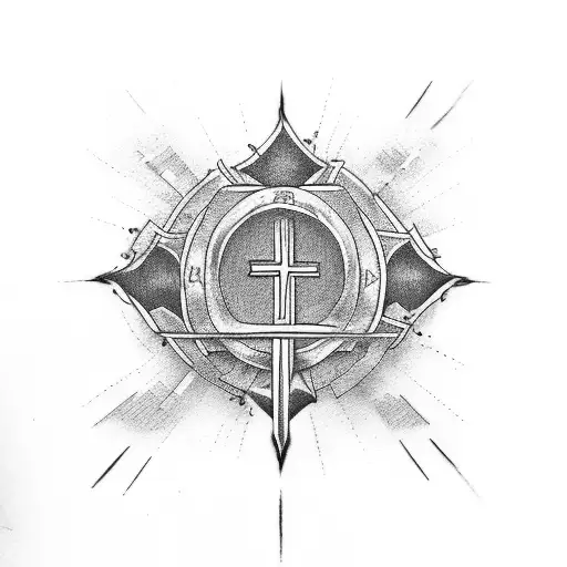 Bible Versus With Three Crosses At The Bottom