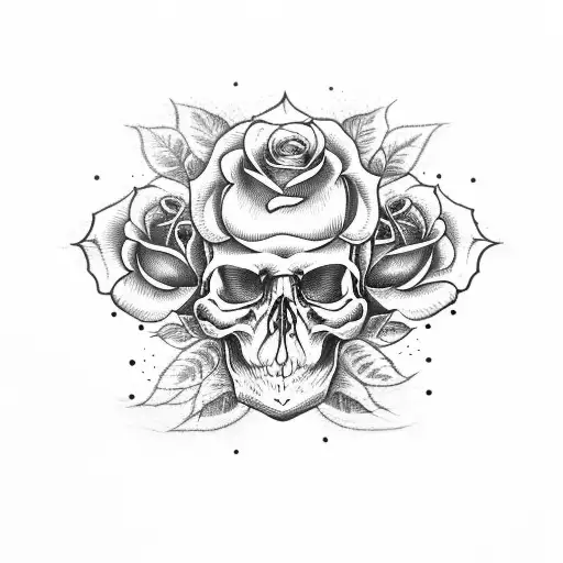 Skull And Roses