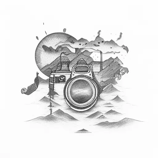 Commemorative Losing Of Two Dads Camera And Sun