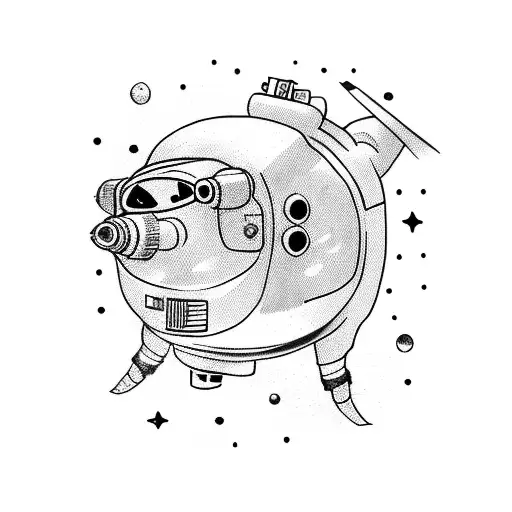 An Astronaut Bearded Pig Piloting A Sci-fi Styled Ufo