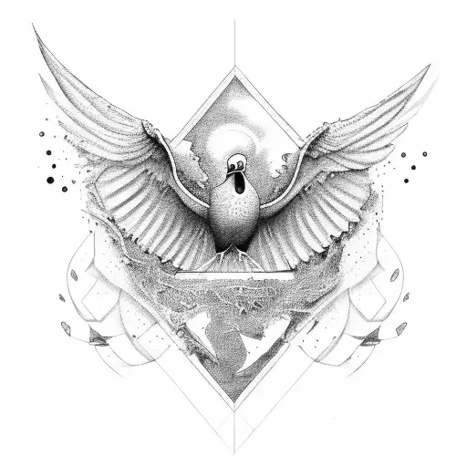 Dove Surronded By Chaos