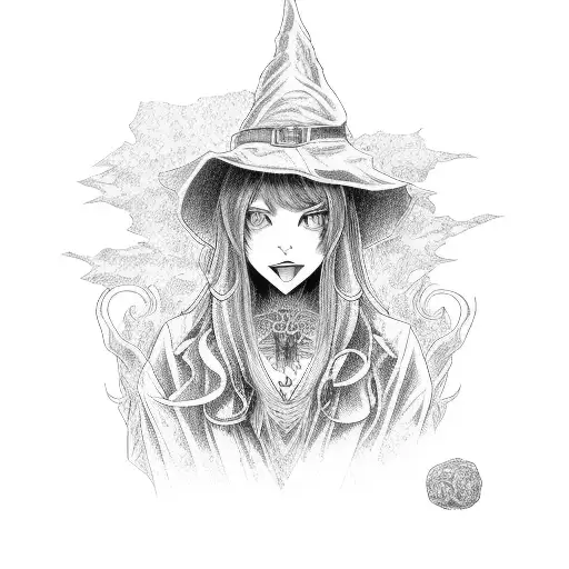 A Witch On The Hood Of A Subaru Legacy