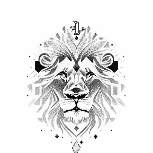Lion Avec Une Lettre C