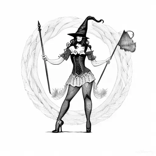 Witch Burlesque Dancer