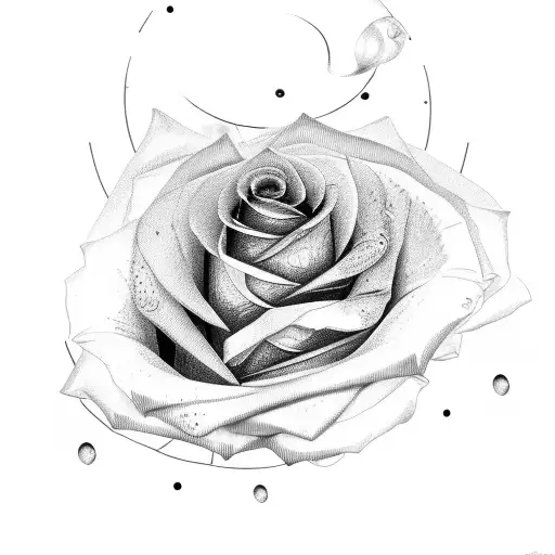 Rose With Name Marie Beck In Stem Of Rose