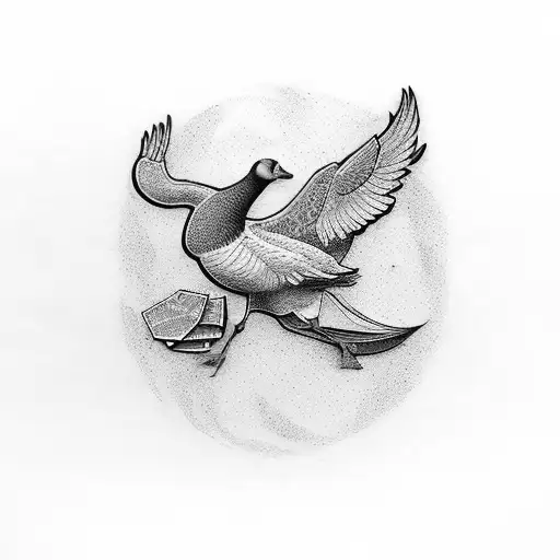 Goose With Money Bag