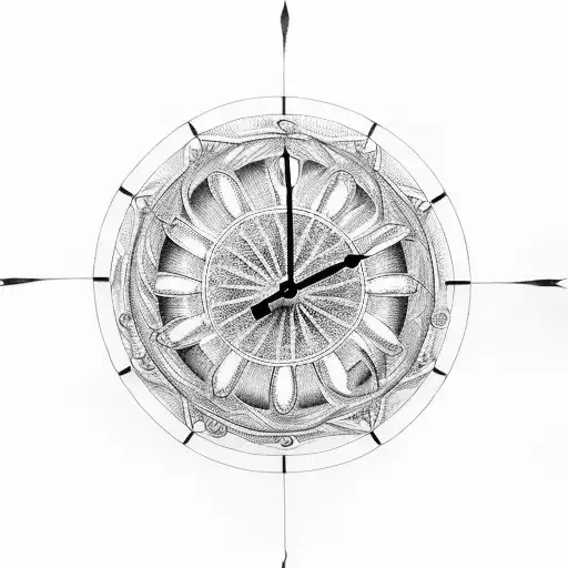 Clock Within A Bicycle Wheel