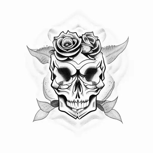 Skull And Roses
