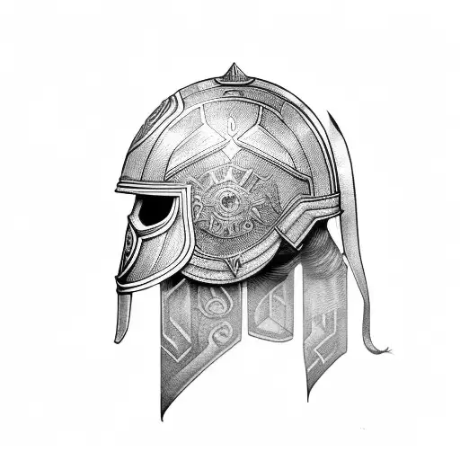 Warrior Helmet With Motorcycle Helmet