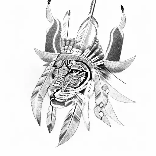 Native Indian And Palestine