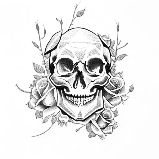 Skull And Roses