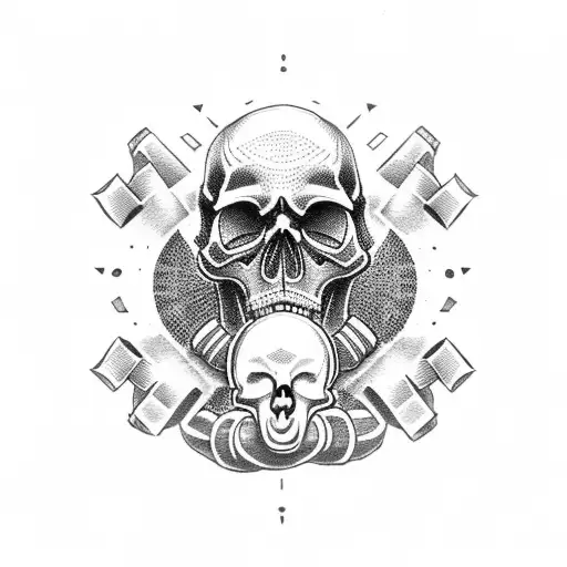 Skull With Brass Knuckles