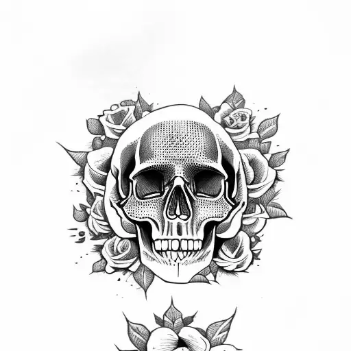 Skull And Roses