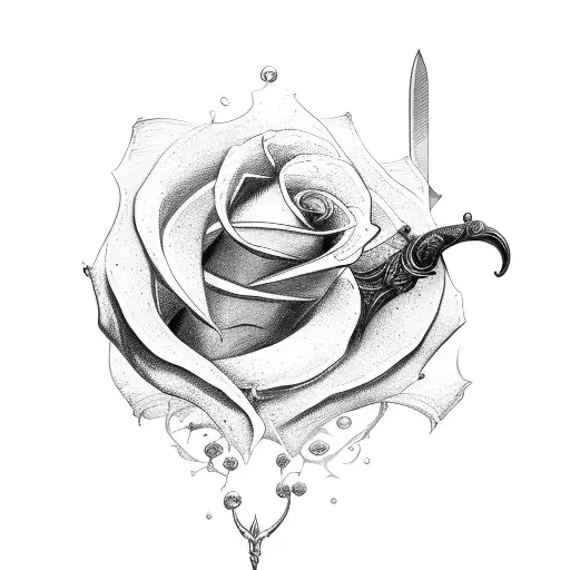 Sword With Rose