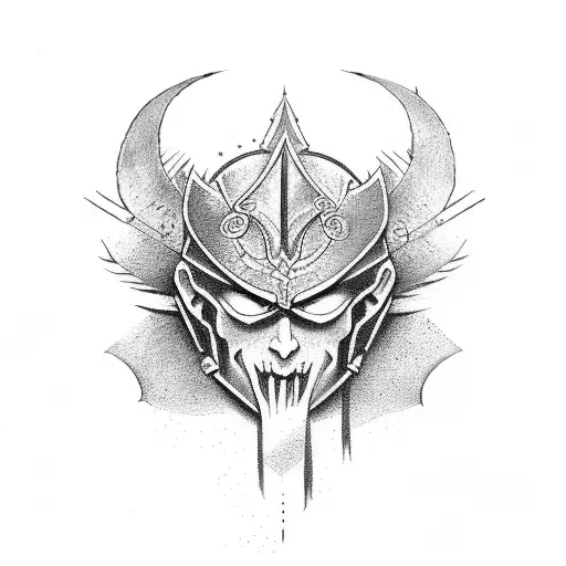 Warrior With Good And Evil