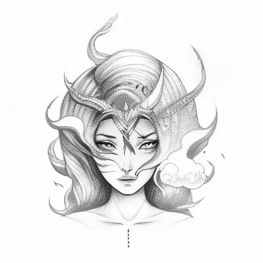 Girl Storm Cloud Head Book Rainbow