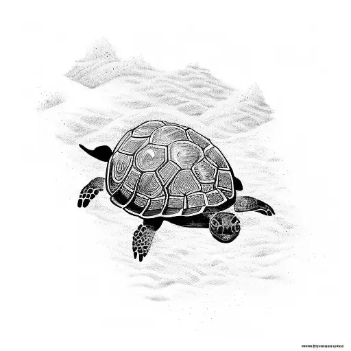 Turtle Carrying An Island