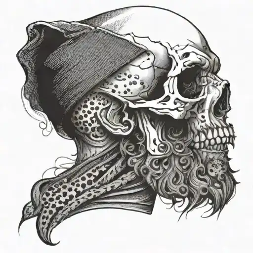Skull With Beard