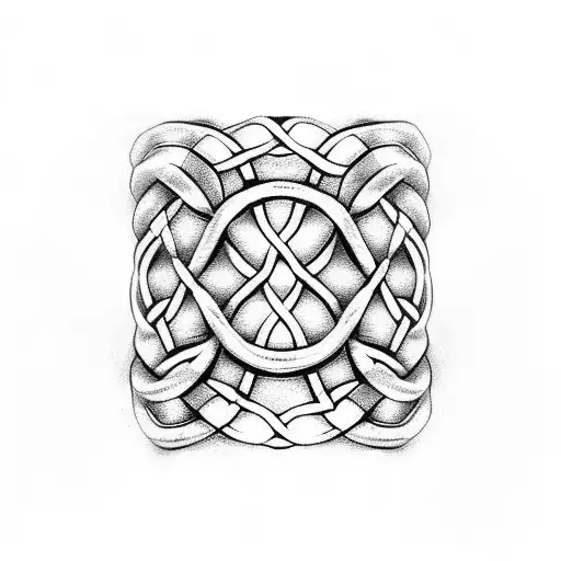 Celtic Knot Type Bracelet With A Boston Celctica 3 Leaf Clover Added To The Style