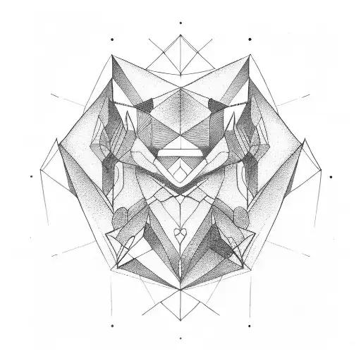 Geometric Line Is In The Nordic Style