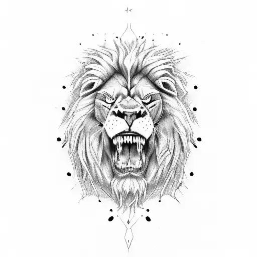 Lion Left Half Living Right Half Zombie