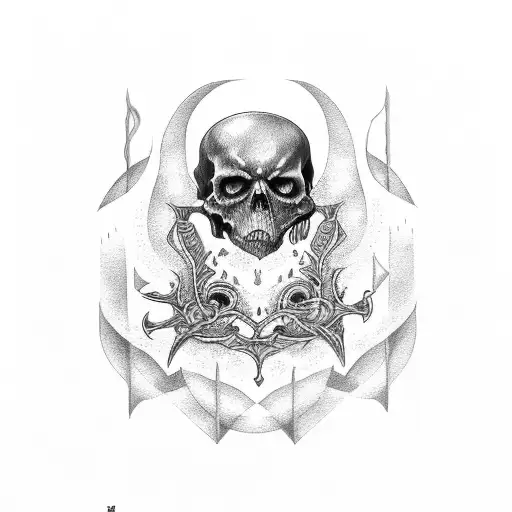 Deathly Hollows With 4 R's In The Circle