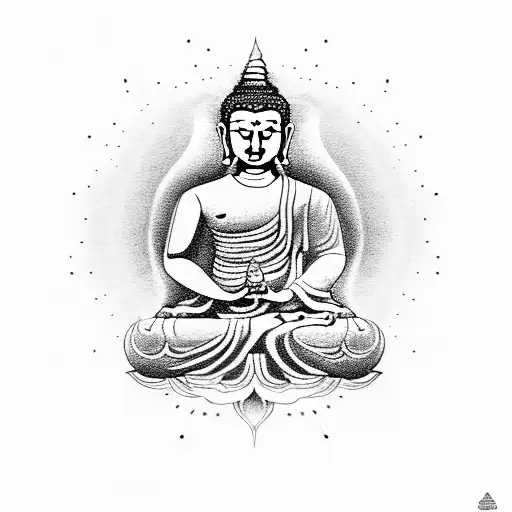 Buddha As A Bear Meditating