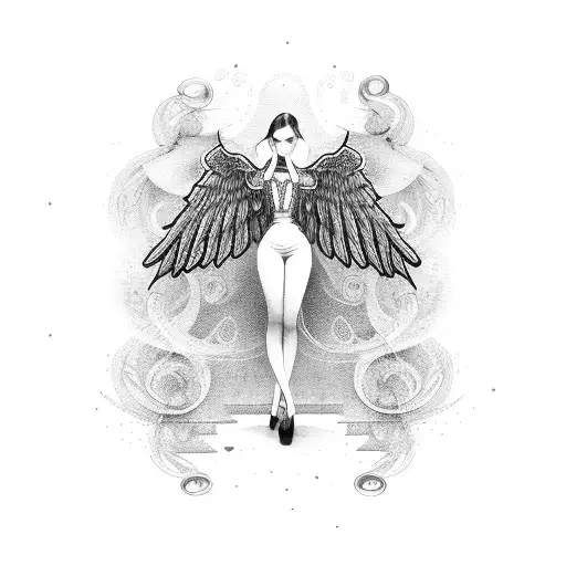 Wings And Music Note