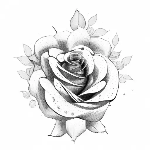 Tattoo Of A Rose Garden