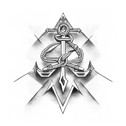 A Biker Riding A Ship's Anchor With Welding Sparks Trailing Behind