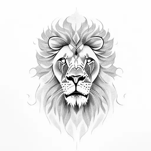 Lion With Clouds