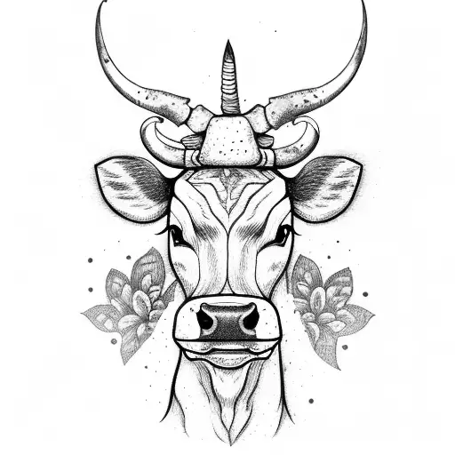 Cow Face With Big Ear