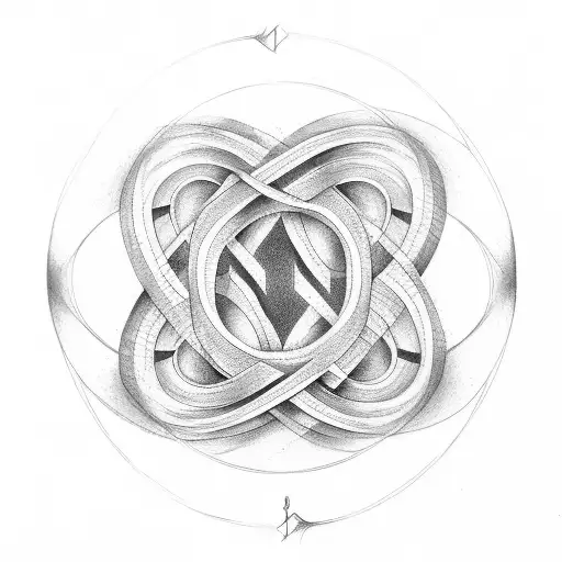 Infinity Symbol With Number 1 Written In Centre