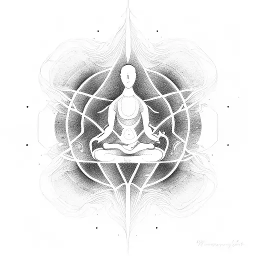 Being Here And Now Water Drop Mindfulness Symbol