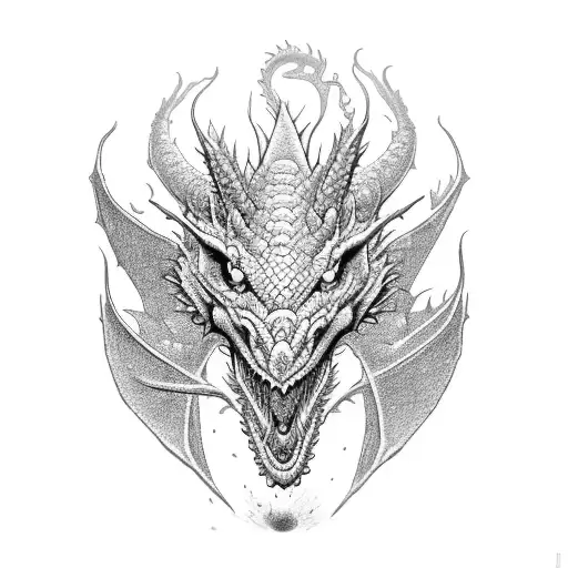 Dragon With Roses