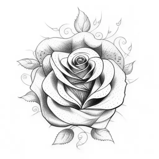 Tattoo Of A Rose Garden
